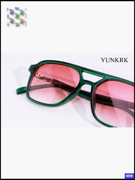 Retro Aviator Sunglasses Vintage Square Pilot Unisex Trendy Sunnies Classic UV
